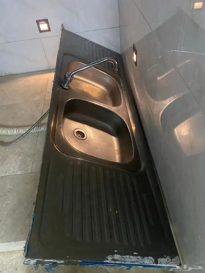 مغسله ستيل حوضين 1