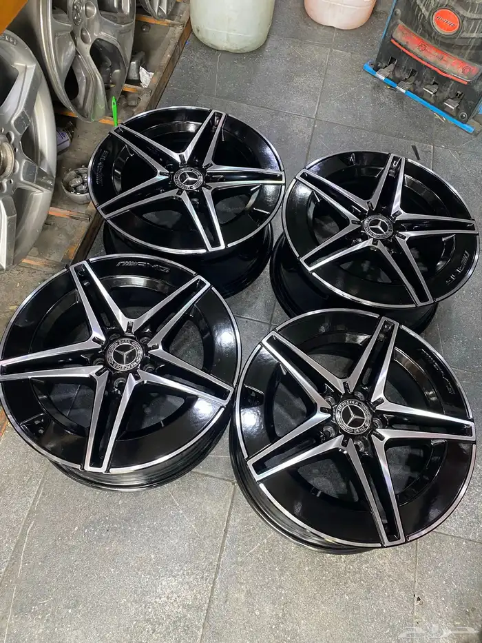 جنوط مرسدس c200 مقاس 18 مستعمل اصلي وكاله موديل 2023 مقاسين 2