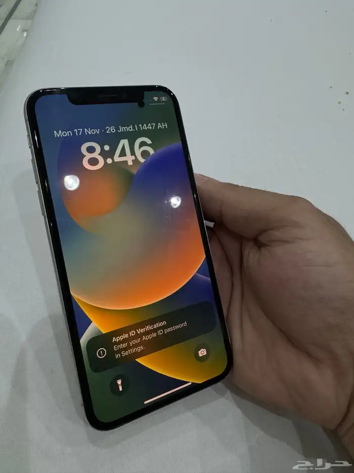 للبيع  iPhone X   سعة 64GB   لون أبيض (Silver) 5