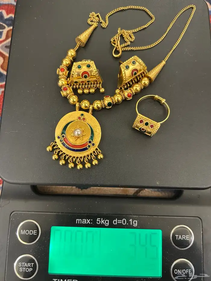 عقد ذهب عيار 21   مستعمل 5