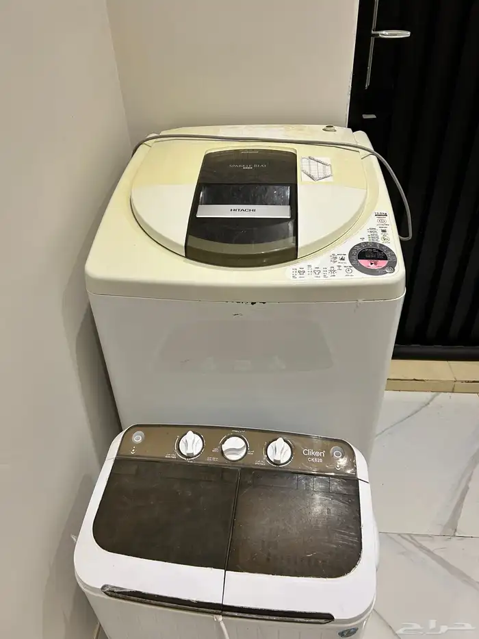 غساله هيتاشي 13 كيلو وغساله صغيره 0