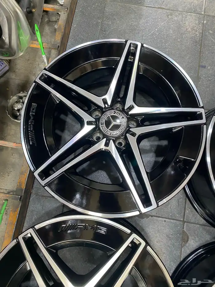 جنوط مرسدس c200 مقاس 18 مستعمل اصلي وكاله موديل 2023 مقاسين 0