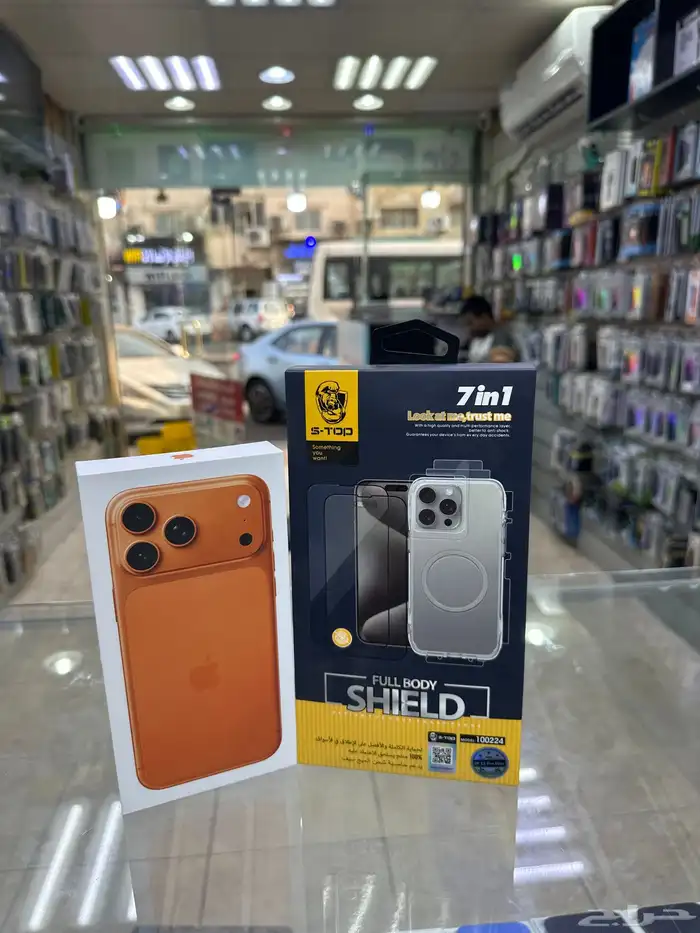 ايفون 17 برو مكس 256 جيجا جديد معاه بكج حمايه 1