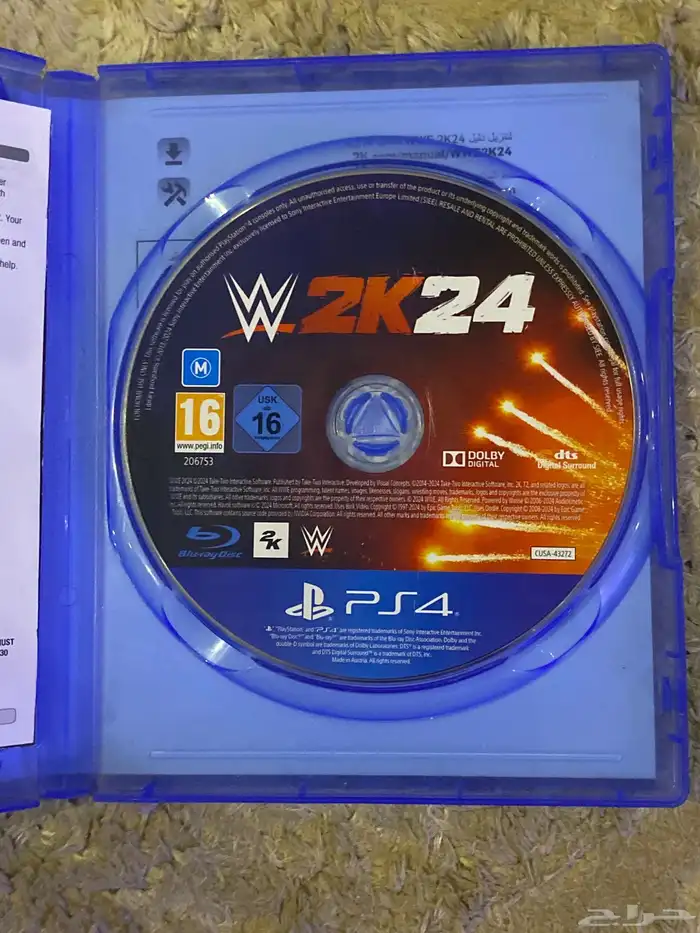 شريط مصارعه 24 نظيف جدا ولم يستخدم كثير 1