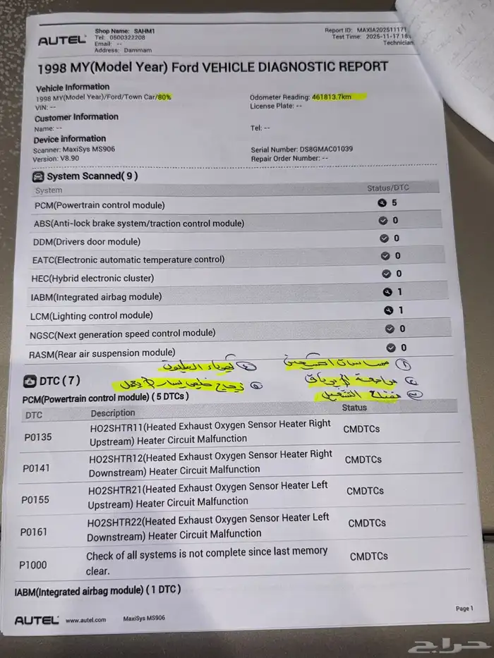 لينكون تاون كار 1998 13