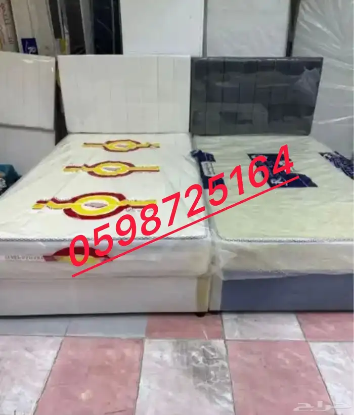Double bed with mattress available brand new with best quali 2
