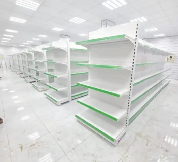 رفوف بقالات و مستودعات جوده متانه ضمان مصداقيه استلم وسلم 1