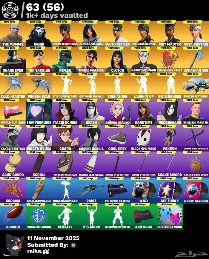 حساب فورت نايت كامل معلوماته مع انشاء بنت نتيدو مع أيكونك 1