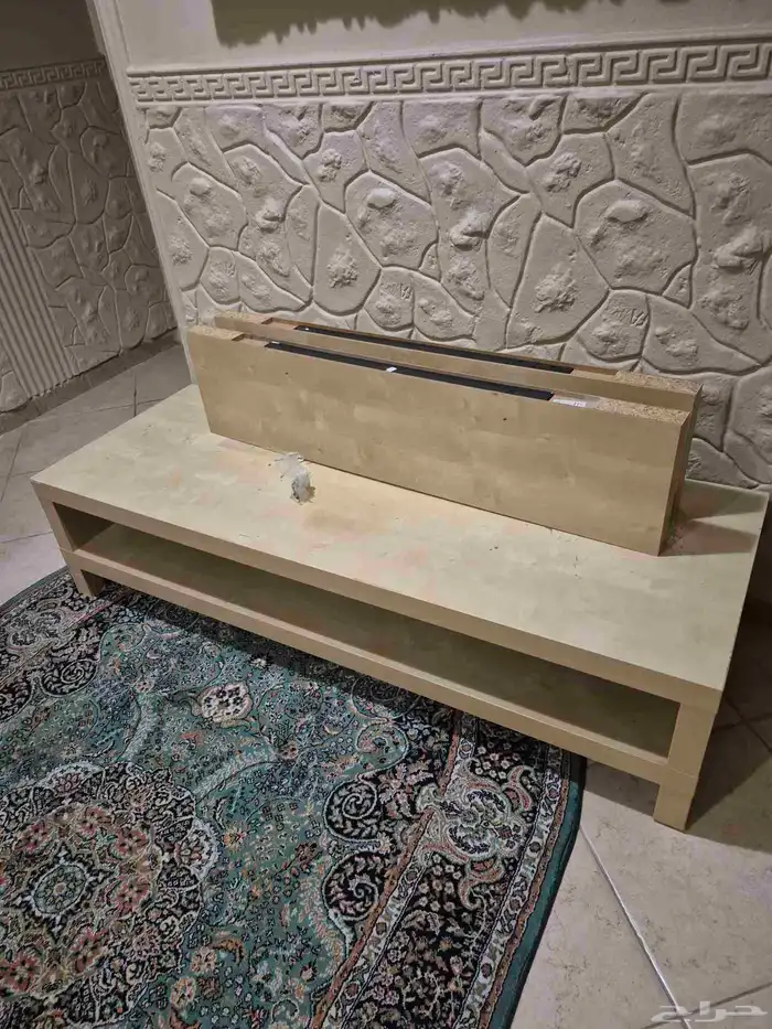 طاوله مسرح وارفف ايكيا مستعمل 0