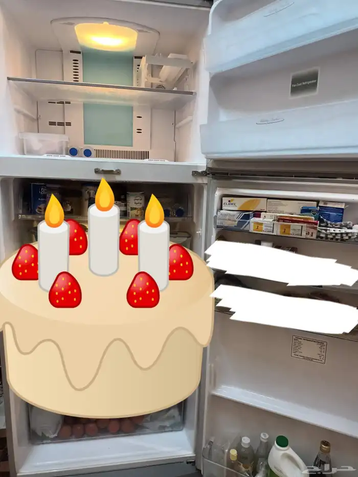 ثلاجه توشيبا شبه جديد 1