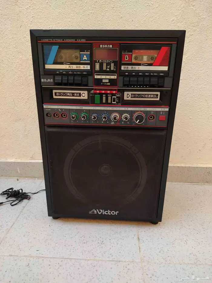 مسجل كاست وكترج ياباني شغل كهرباء 110 0