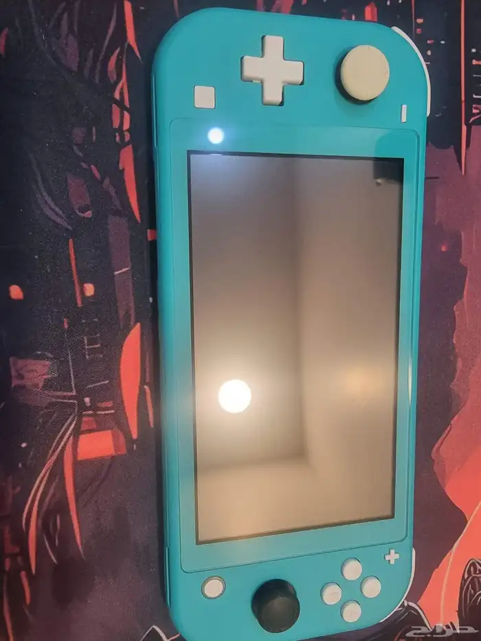 نينتندو سويتش لايت مع ملحقاته وكرت داكرة 256 وشاحن الاصلي 2