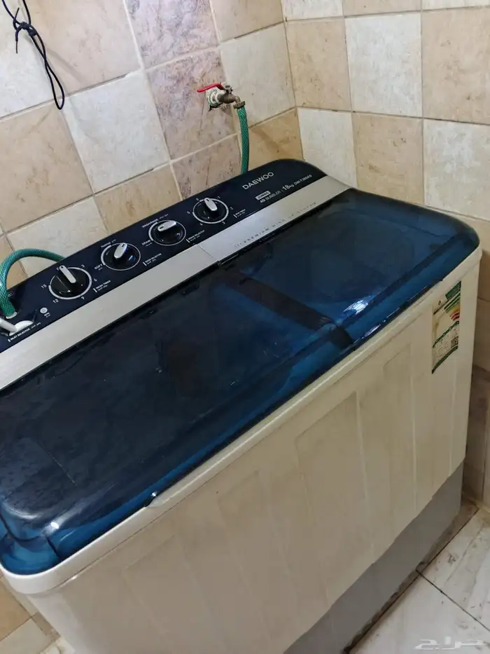 غساله حوضين كبيرة 18 كيلو 0