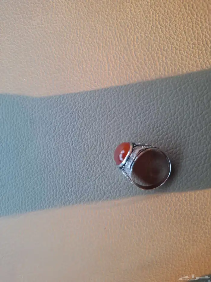 خاتم فضه جديد على السوم شغل بحريني حجرايطالي 0