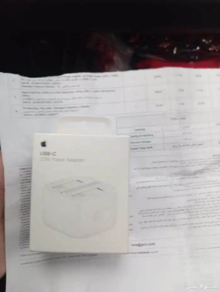 للبيع راس شاحن ابل اصلي 20 شراء جرير فاتوره موجوده ضمان 12 0