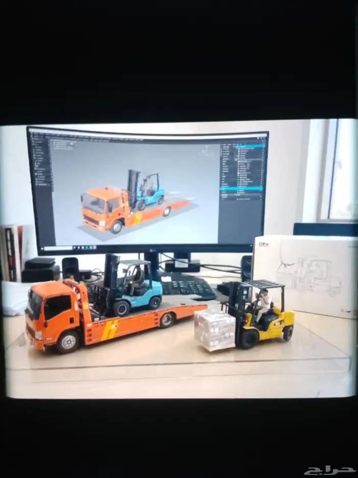 رافعه كرين صطحه لوبد دينه كرين فوركلفت تريله 1