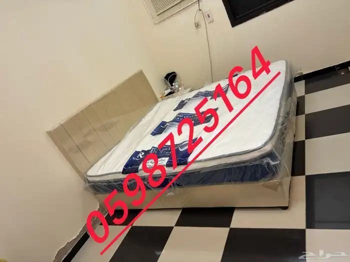 Double bed with mattress available brand new with best quali 0