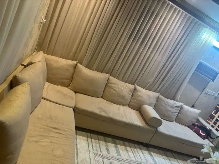 كنب مقاس 4 5مستخدم يحتاج غسيل فقط 1