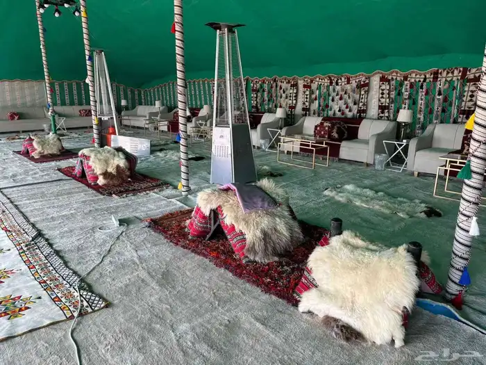 تاجير خيم بجيمع انواعها جلسات شعبيه بأنواعها كراسي زل طاولات 7