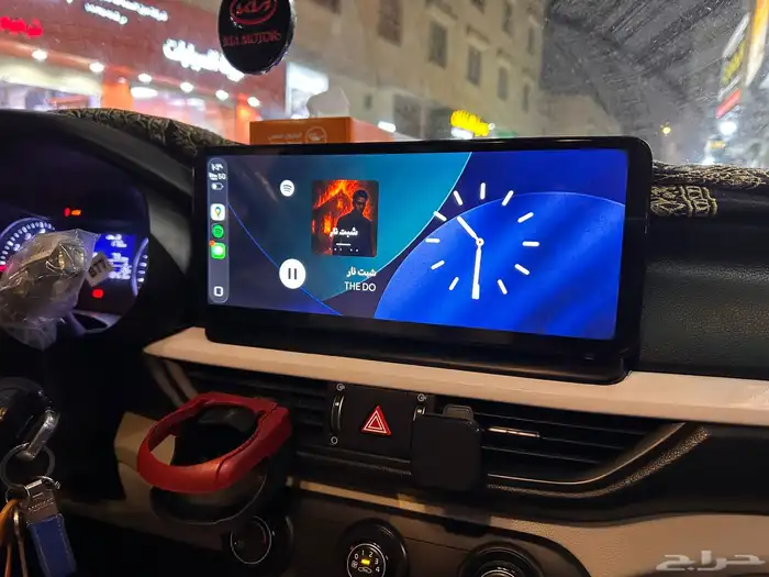 شاشة كيا سيراتو 2024 حجم 12 انش نظام كاربلاي 10