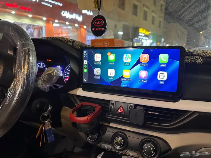 شاشة كيا سيراتو 2024 حجم 12 انش نظام كاربلاي 11