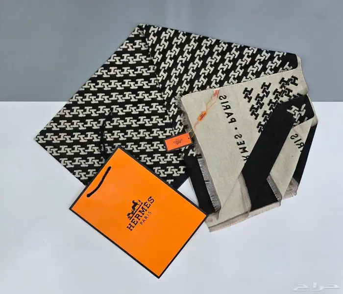 شالات ماستر كواليتي شنيل  بربري  لويس فيتون  فندي  هرمز 1