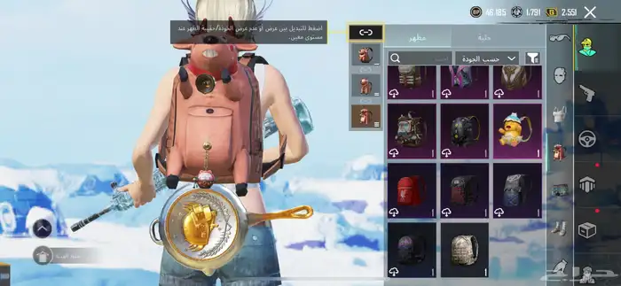 حساب ببجي متتوب علليه 9