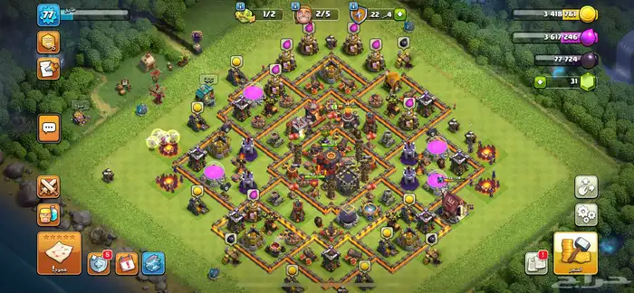 حساب كلاش تاون 10 ماكس 0