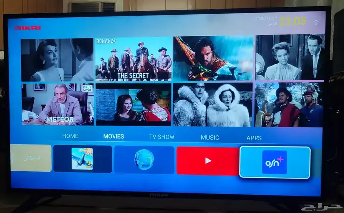 شاشة 55 بوصة سمارت ماركة نيكاي بحالة ممتازه 3