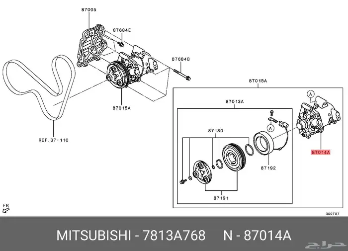 كمبروسر مكيف ونيت مستوبيشي L200 0