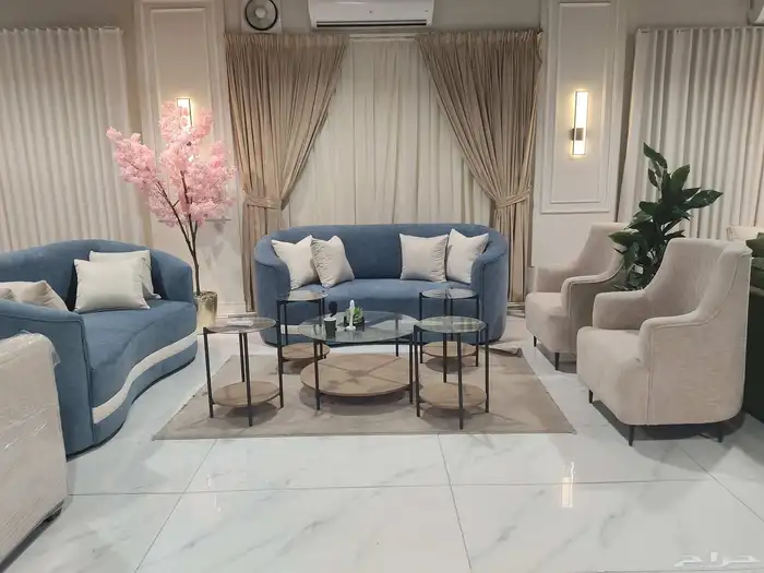 طقم كنب 4 قطعه 2 كنبه 2 كرسي 1