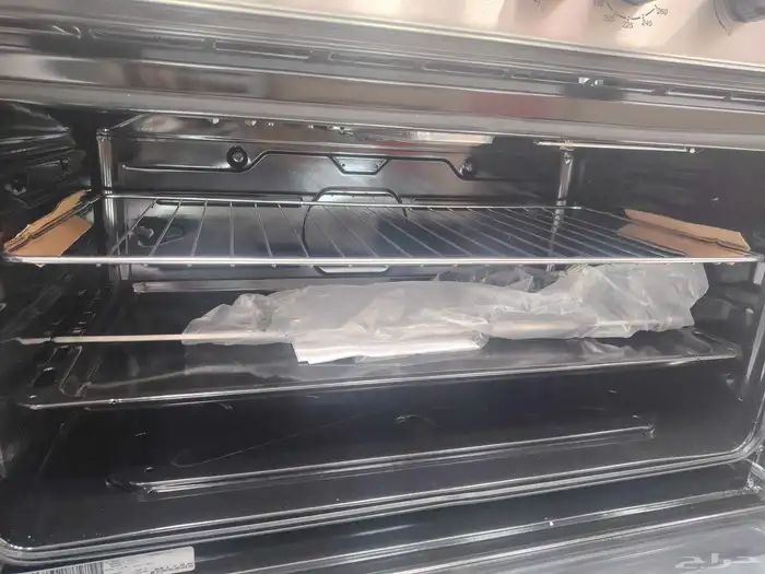 فرن غاز فريجيدير 60 90 سم 5 عيون سيلفر بواجهة استيل ستوك 2