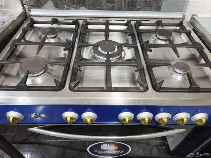 Italian 5 burner gas stove 90 69 cm measurement 0