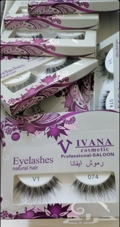 رموش Ivana شعر طبيعي مع صمغ الرموش للبيع 0
