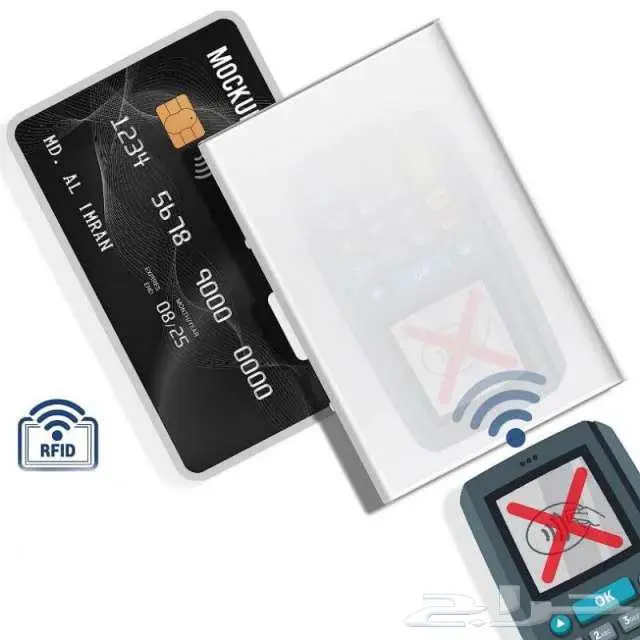 محفطة للبطاقات معدنية المنيوم مكافحة 3