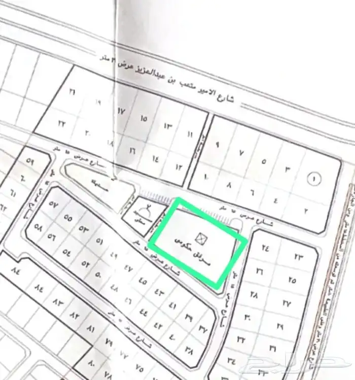 للبيع ارض سكنية بالخبراء حي السحابين مساحة 4489.24م 1