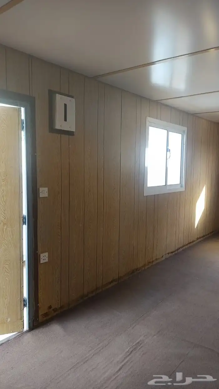 للبيع غرفة بركس متنقلة جاهزة برتبل مع دورة مياه و مطبخ 4 8 8