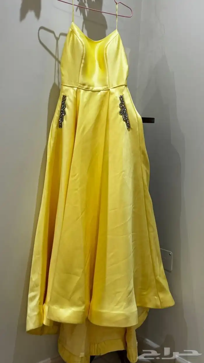 فستان سهرة الون الاصفر 1