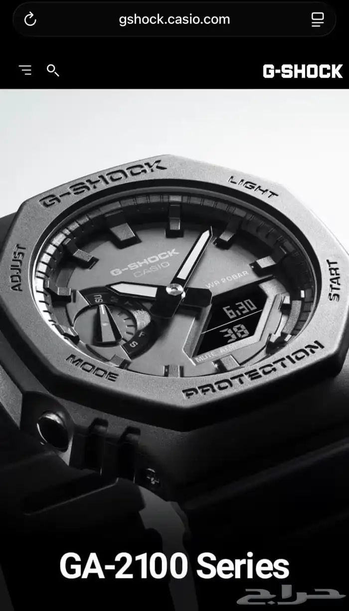 ساعة كاسيو أصلية موديل ( GA - 2100 - 1A1 ) 3