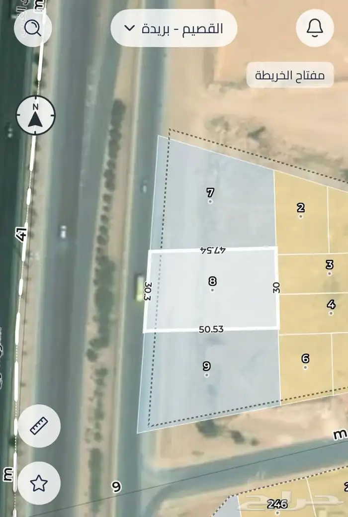 للبيع ارضي تجارية على الدائري ببريدة 2