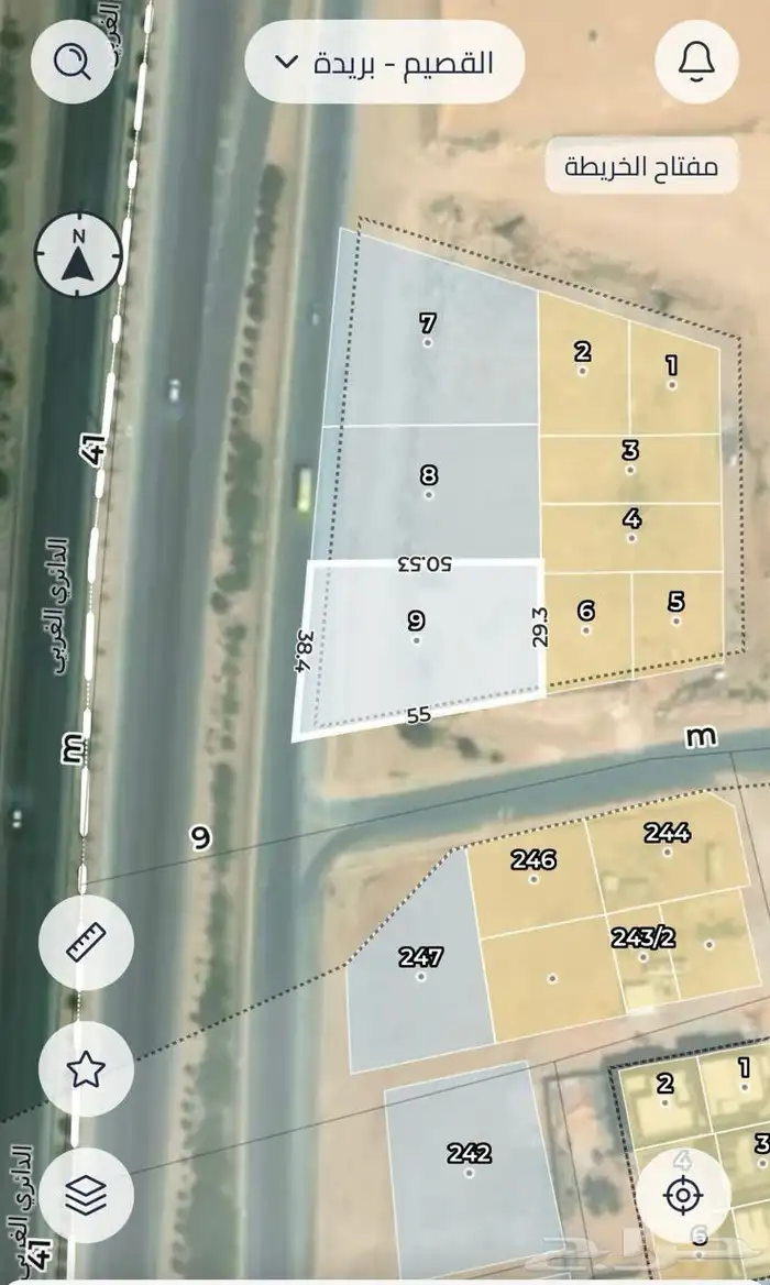 للبيع ارضي تجارية على الدائري ببريدة 1