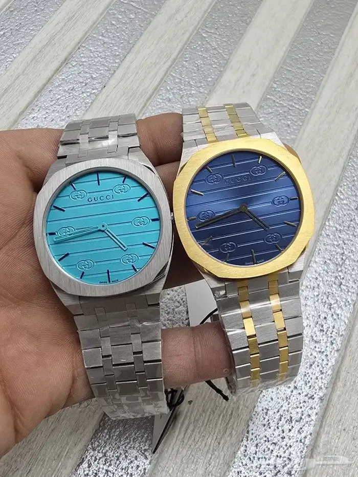 ساعات قوتشي رجاليه طبق الاصل 3