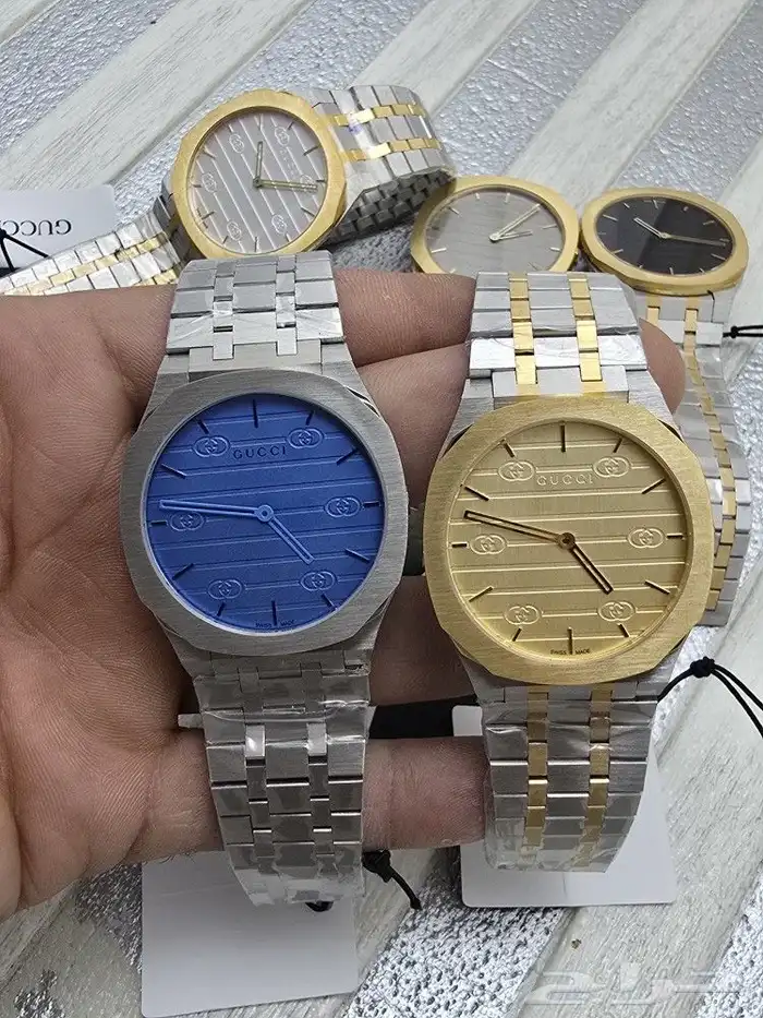 ساعات قوتشي رجاليه طبق الاصل 1