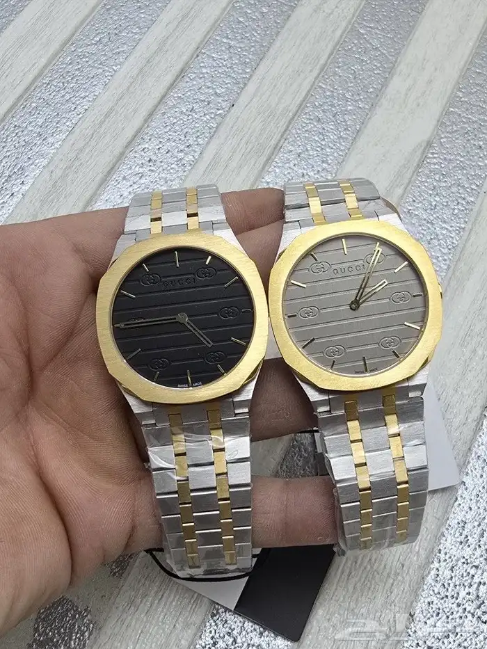 ساعات قوتشي رجاليه طبق الاصل 2