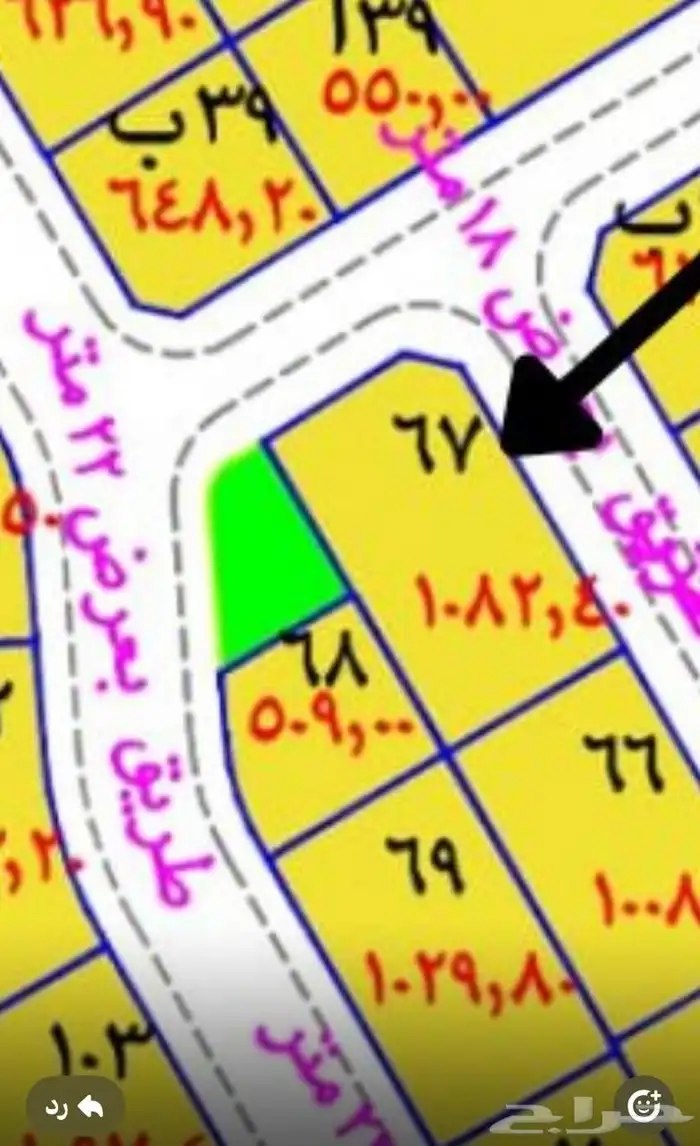 ارض بمخطط القدس ضاحيه الملك عبدالله 0