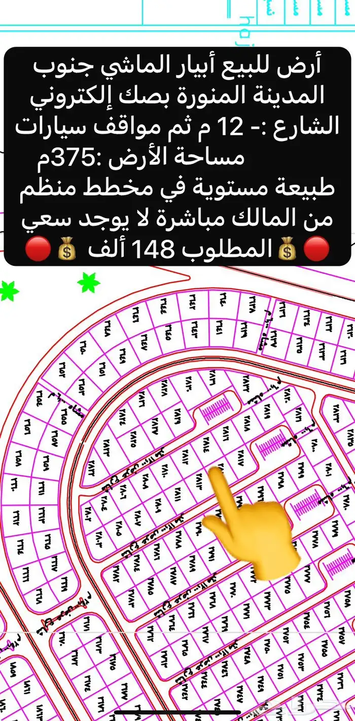 مجموعة أراضي للبيع حي أبيار الماشي 14