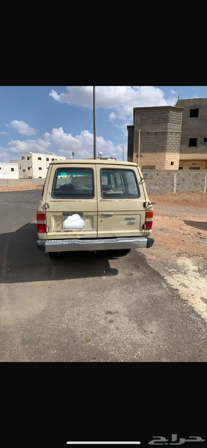 جيب لاندكروزر تايوتا مديل 1984 غير مجدد ولا مفحوص 3