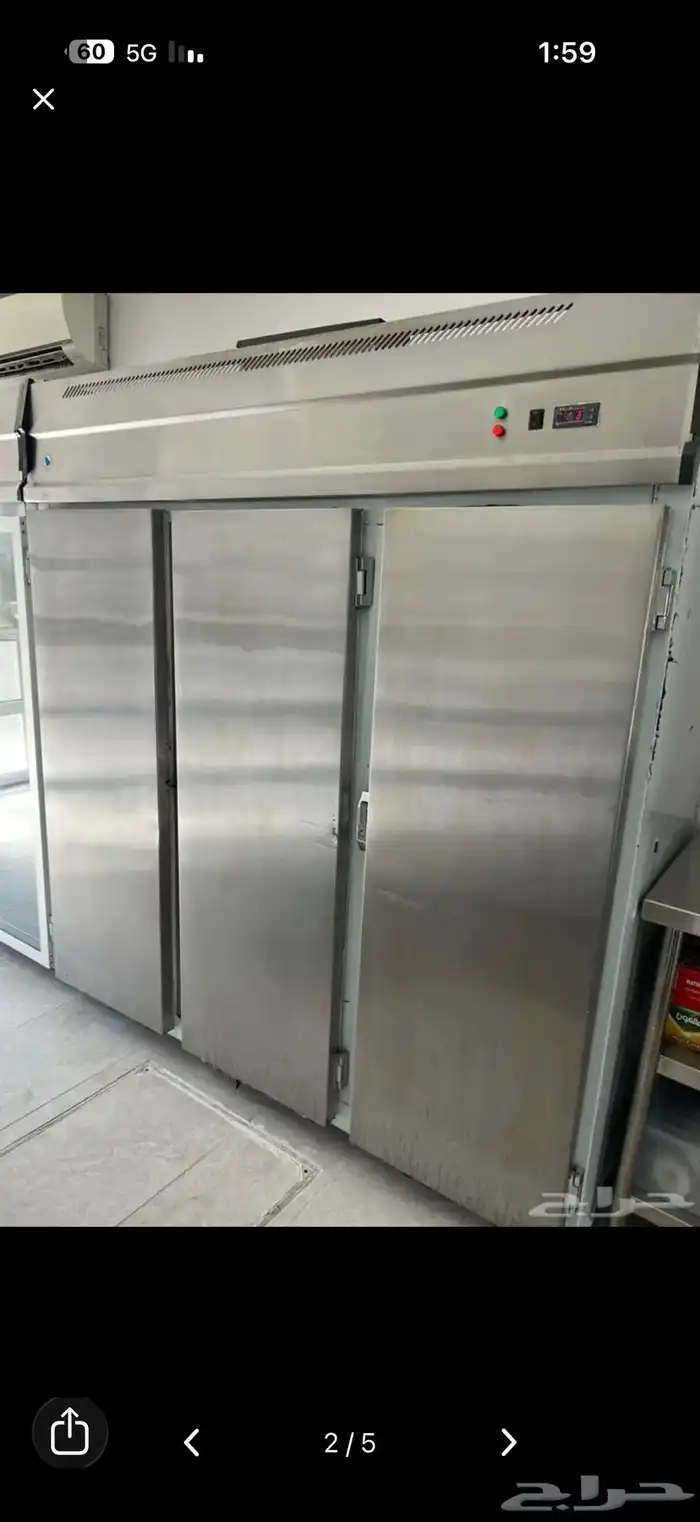 ثلاجه 3 ابوب ستيل للبيع 1