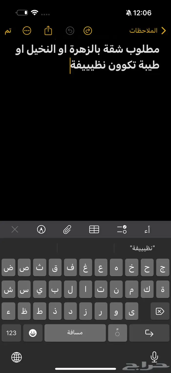 مطلوب شقة بالزهرة او كتانه او طيبة 0