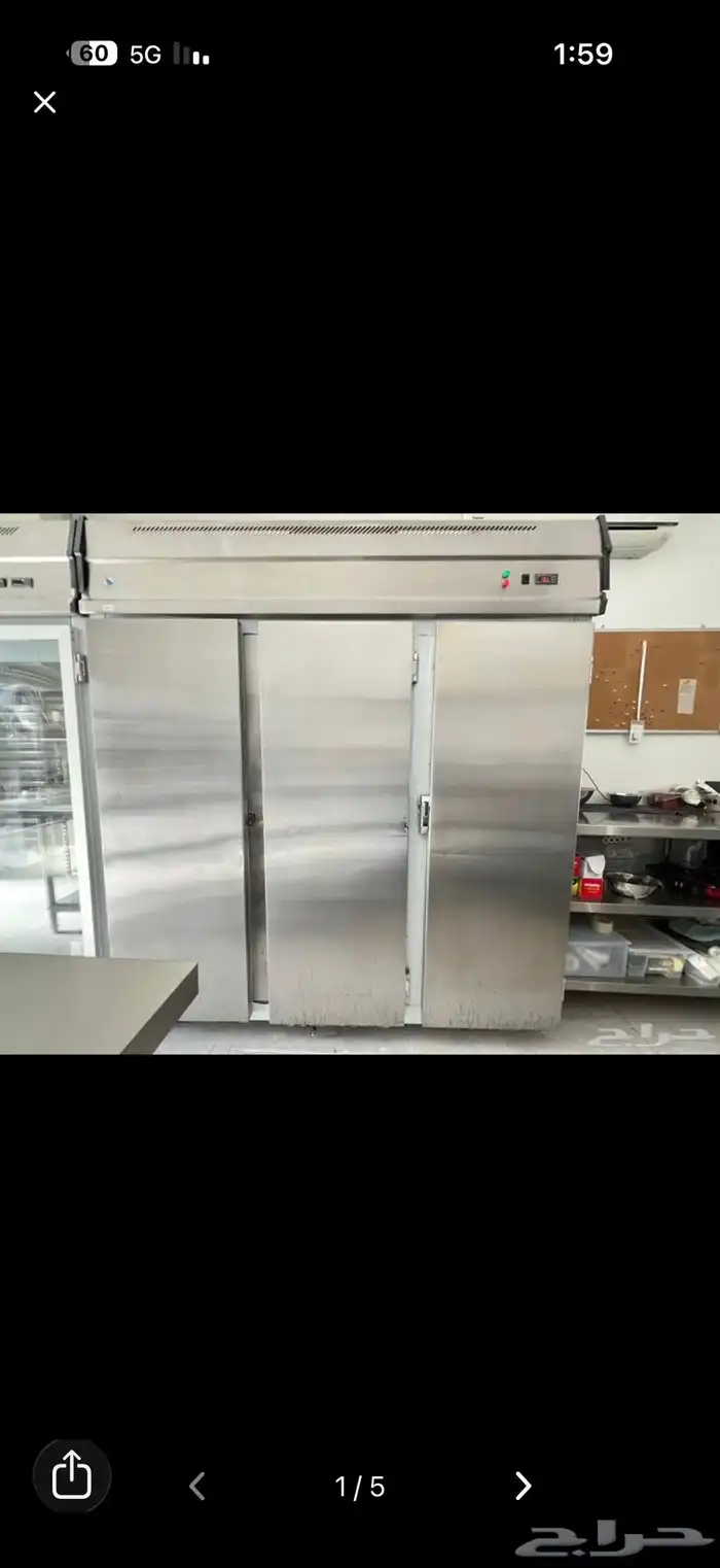 ثلاجه 3 ابوب ستيل للبيع 0
